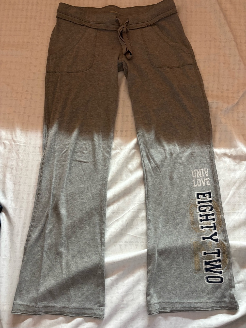 Y2K Gray Lounge Sweatpants with Drawstring